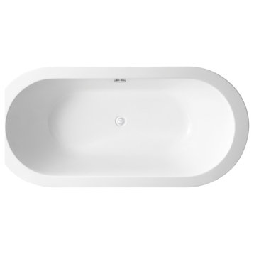 Serenity Acrylic White Bathtub
