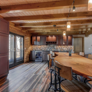 Log Home Custom Kitchen