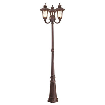 Oxford Outdoor 3-Headed Post Light, Imperial Bronze