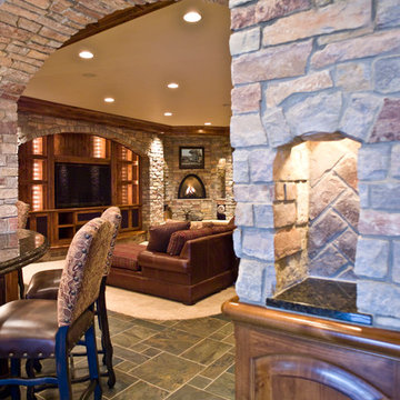 Art Accent area in Stone Wall