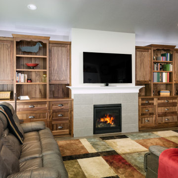 Timeless Black Walnut Built-ins