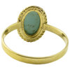 Consigned Beautiful Vintage Cabochon Turquoise Set Ring in 8ct Gold