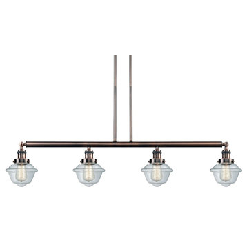 Innovations Lighting 214-S Small Oxford Small Oxford 4 Light 52"W - Antique
