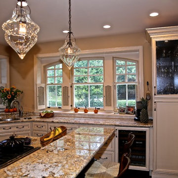 Classic Philadelphia Kitchen Remodel | Elegant Cream Cabinetry & Granite Counter