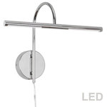 Dainolite - Display/Exhibit 2-Light Picture Light in Polished Chrome - Stylish and bold. Make an illuminating statement with this fixture. An ideal lighting fixture for your home.&nbsp