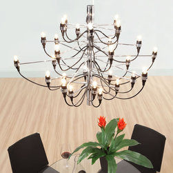 Zuo Bradyon Ceiling Lamp Chrome - SKU: 50038 - Pendant Lighting