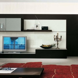 Step Modern Dark Chocolate Lacquer Entertainment Center - $5960.05 - Entertainment Centers And Tv Stands