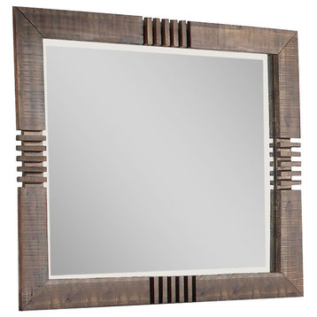 Acme Andria Landscape Mirror, Reclaimed Oak 21294