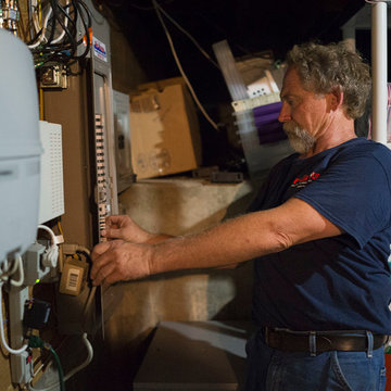 Air Group Electrician Checking Circuit Breaker Panel