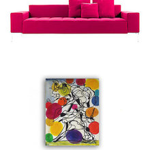 Painting and sofas
