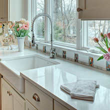 Kitchen sinks and counters