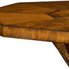 Country walnut octagonal centre or dining table