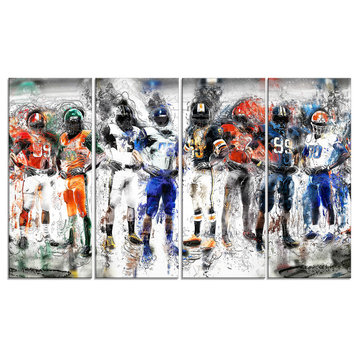 "Football Team" Canvas Painting