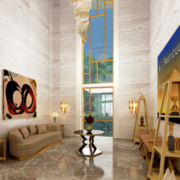 Photorealistic 3D Rendering of Hotel entrance & lobby