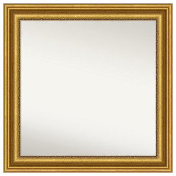 Parlor Gold Non-Beveled Wall Mirror 31.75x31.75 in.