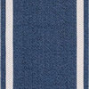 Unique Loom Taupe/Ivory Border Decatur Area Rug, Navy Blue/Ivory, 2'2x6'0