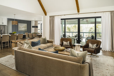 Minimalist living room photo in Charlotte