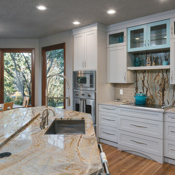Illusion Blue Kitchen