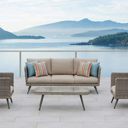 Midcentury Outdoor Lounge Sets by OVE Decors