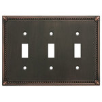 Cosmas - Cosmas Decorative Wall Plates/Outlet Cover, Oil Rubbed Bronze, 44000 Series - Heavy duty cast metal contruction
