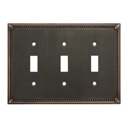 Cosmas - Cosmas Decorative Wall Plates/Outlet Cover, Oil Rubbed Bronze, 44000 Series - Switch Plates And Outlet Covers