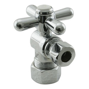D1612TBL-26 Polished Chrome Westbrass 1//2 Nominal Compression Lever Handle Angle Stop Toilet Installation Kit with Steel Supply Line