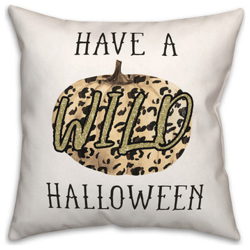 Wild Halloween 16x16 Throw Pillow