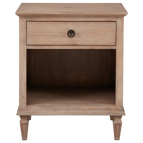 Gewnee Victoria Bedside Table, Natural