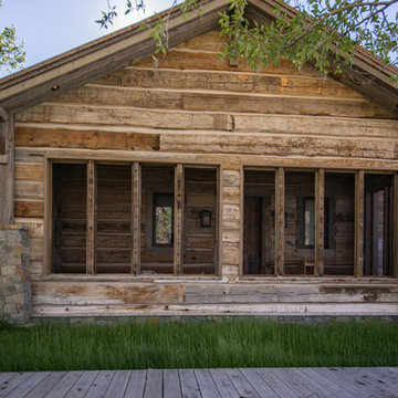 Wyoming Ranch Project - Hand-Hewn Skins, Weathered Oak Trim, WeatheredBlend Timb