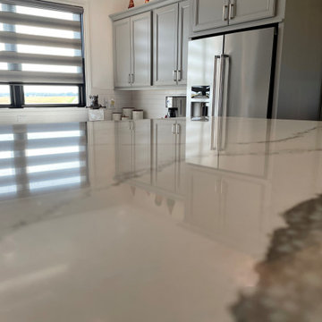 New Home Farmhouse Kitchen in Rural Illinois