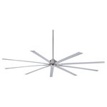 Minka Aire - Minka Aire Xtreme 96" Ceiling Fan F887-96-BN - 96" Ceiling Fan from Xtreme collection in Brushed Nickel finish. No bulbs included. 96" 9-Blade Ceiling Fan in Brushed Nickel Finish with Silver Blades No UL Availability at this time.