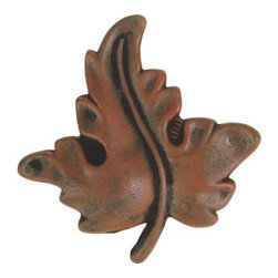 Atlas Homewares Oak Leaf Cabinet Knob, Rust Knobs - 113-R - Cabinet And Drawer Knobs