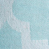 DII 50x60" Modern Cotton Lattice Throw with Fringe in Aqua Blue