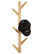 Space Saver Bamboo Wall Mount 8-Hook Hanging Storage Organizer, Hat Rack
