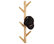 Space Saver Bamboo Wall Mount 8-Hook Hanging Storage Organizer, Hat Rack