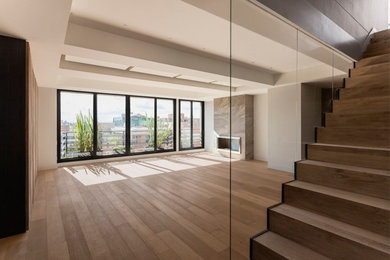 Inspiration for a modern living room remodel in Other