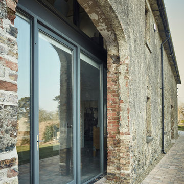 South facade of Coach House with entrance to garden.