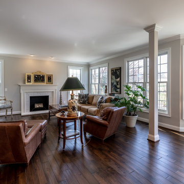 Spacious and Elegant White and Black Kitchen in Leesburg VA