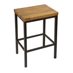 Bradley Wood Seat - Farmhouse Stools - Bar Stools And Counter Stools