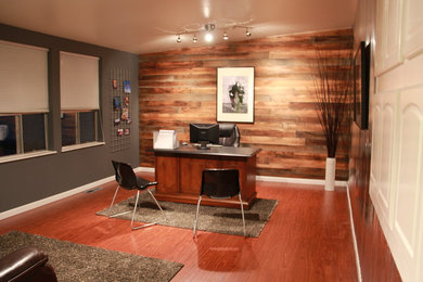 Inspiration for a contemporary home office remodel in Seattle