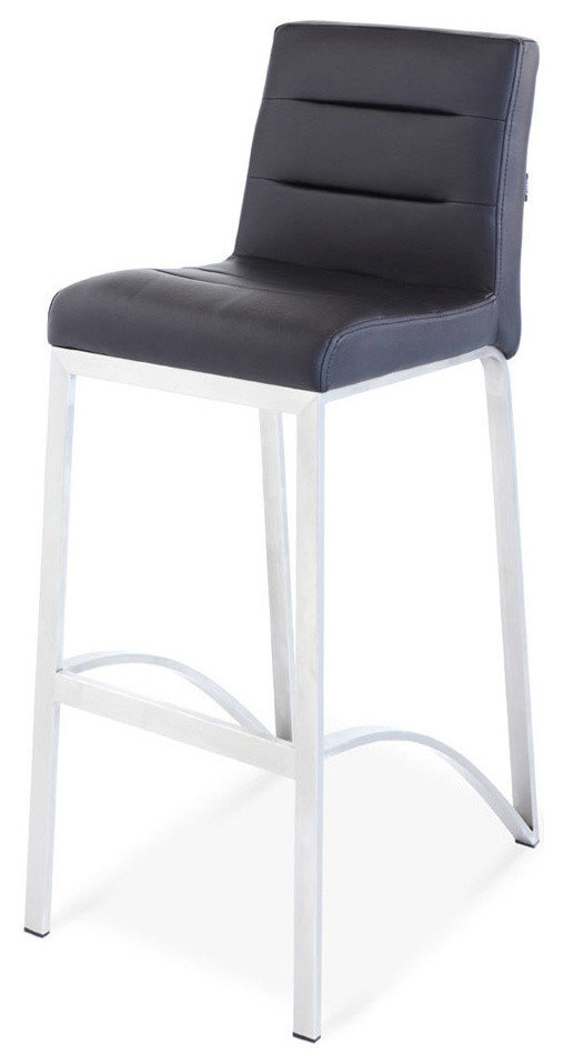 Lynx Bar Stool With Metal Base Contemporary Bar Stools And Counter Stools by Zuri Furniture Houzz