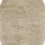 Alpine Rug Co. - Taylor Collection Plush Beige Shag Area Rug, 3'11"x5'11" - Cozy shag is a key feature of the Taylor collection. Made of stain-resistant polypropylene, these rugs are easy to care for and comfortable underfoot.
