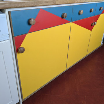 Colourful Kitchen Cabinets