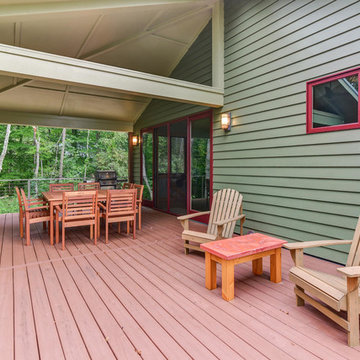 Deck and covered porch
