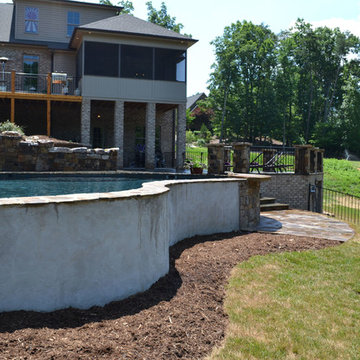 Pool and Hardscape private home