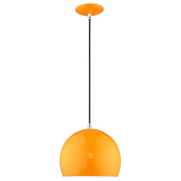 1 Light Globe Pendant In Industrial Style-15 Inches Tall and 10 Inches
