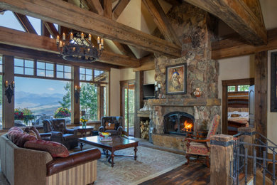 Elegant living room photo in Denver