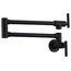 Braccia Series 24" Wall Mounted Pot Filler, Matte Black