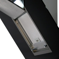 "Black Diamond" Glass Range Hood by Futuro Futuro - Range Hoods And Vents