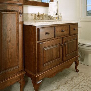 Door style: Hamilton | Species: Cherry | Finish: Truffle with Ebony glaze